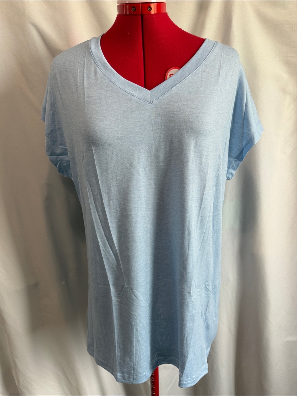Everyday Light Blue V-Neck Short Sleeve Tee